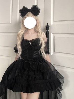 【Rose Story】~Lolita~Jumperskirt Summer dress~Black
