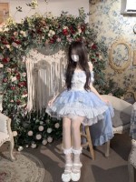 【Rose Story】~Lolita~Jumperskirt Summer dress~Blue