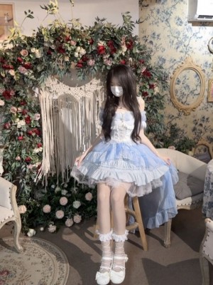 【Rose Story】~Lolita~Jumperskirt Summer dress~Blue