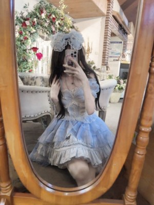 【Rose Story】~Lolita~Jumperskirt Summer dress~Blue