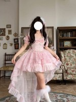 【Rose Story】~Lolita~Jumperskirt Summer dress~Pink 【Rose Story】~Lolita~Jumperskirt Summer dress~Pink
