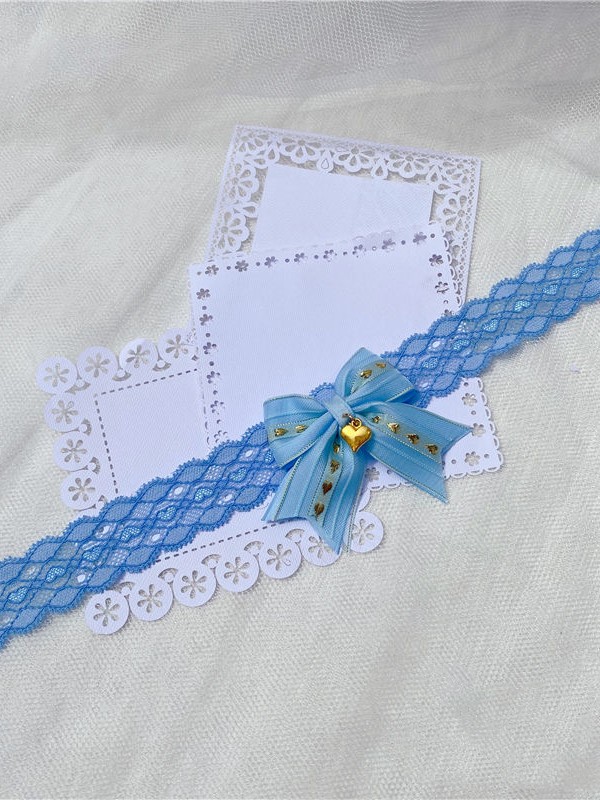 Sky Blue Bow Choker Necklace Sky Blue Bow Choker Necklace