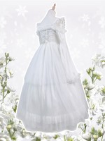 Snow And Night Bride One-piece