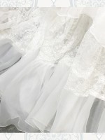 Snow Song Elegant Vintage Wedding One-piece