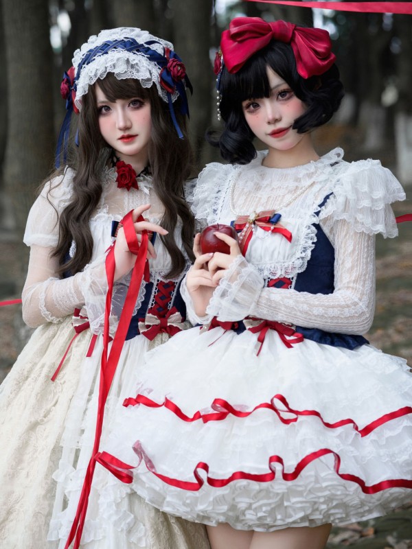 【Snow White】 ~ lolita ~ sweet cute jumperskirt 【Snow White】 ~ lolita ~ sweet cute jumperskirt