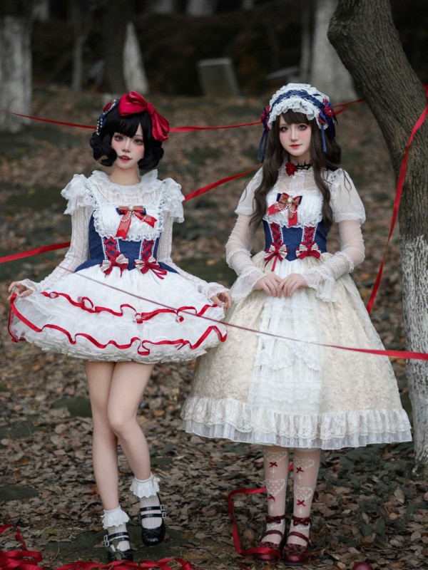 【Snow White】 ~ lolita ~ sweet cute jumperskirt 【Snow White】 ~ lolita ~ sweet cute jumperskirt