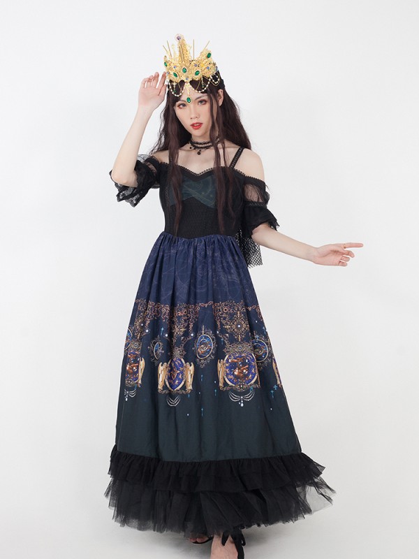 +Splendor Of Route+ Retro French Royal Count Gothic Off Shoulder One-piece 124 +Splendor Of Route+ Retro French Royal Count Gothic Off Shoulder One-piece 124