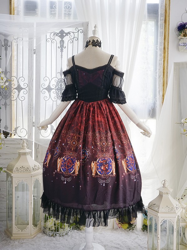 +Splendor Of Route+ Retro French Royal Count Gothic Off Shoulder One-piece 124