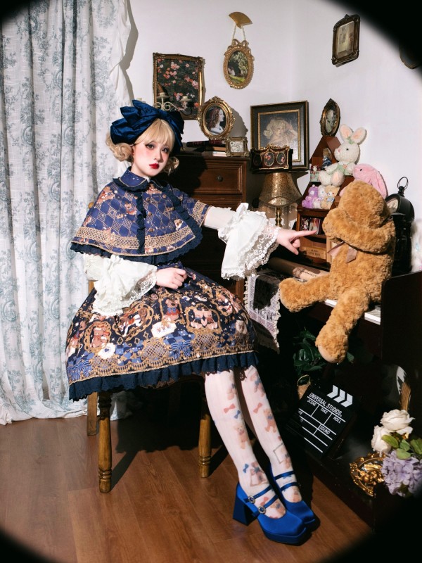 Star Warm Original  Lolita Retro Cape