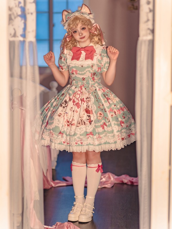 Star Warm Original Lolita Vintage Sweet and Cute OP