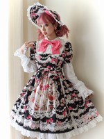 Star Warm Original Lolita Vintage Sweet and Cute OP Star Warm Original Lolita Vintage Sweet and Cute OP