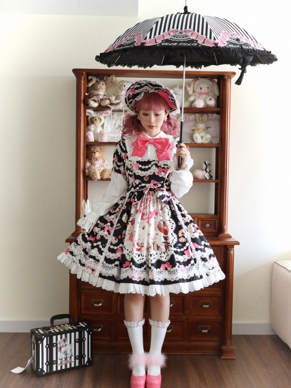 Star Warm Original Lolita Vintage Sweet and Cute OP Star Warm Original Lolita Vintage Sweet and Cute OP