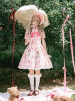 Star Warm Original Lolita Vintage Sweet and Cute OP Star Warm Original Lolita Vintage Sweet and Cute OP