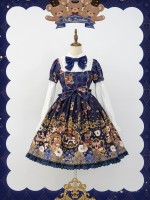 Star Warm Original Lolita Retro Lolita Short Sleeve OP Star Warm Original Lolita Retro Lolita Short Sleeve OP