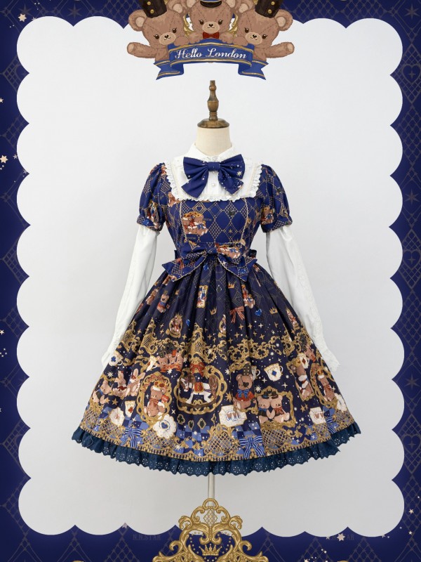 Star Warm Original Lolita Retro Lolita Short Sleeve OP