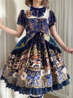 Star Warm Original Lolita Retro Lolita Short Sleeve OP Star Warm Original Lolita Retro Lolita Short Sleeve OP
