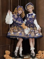 Star Warm Original Lolita Retro Lolita Short Sleeve OP Star Warm Original Lolita Retro Lolita Short Sleeve OP