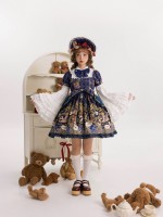 Star Warm Original Lolita Retro Lolita Short Sleeve OP Star Warm Original Lolita Retro Lolita Short Sleeve OP