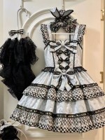 Strange Rabbit Spade Lolita Strap JSK Dress blue Strange Rabbit Spade Lolita Strap JSK Dress blue