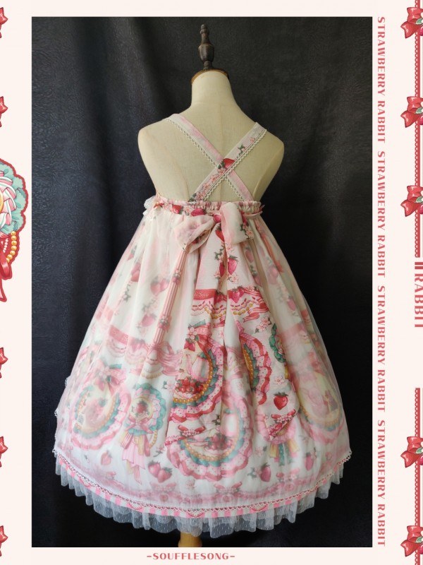 Strawberry Rabbit Breast-high Jumperskirt