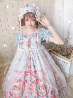 Strawberry Rabbit Breast-high Jumperskirt Strawberry Rabbit Breast-high Jumperskirt