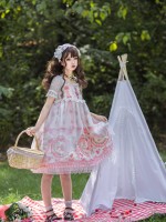 Strawberry Rabbit Breast-high Jumperskirt Strawberry Rabbit Breast-high Jumperskirt