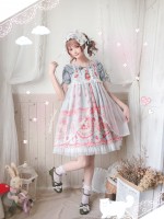 Strawberry Rabbit Breast-high Jumperskirt