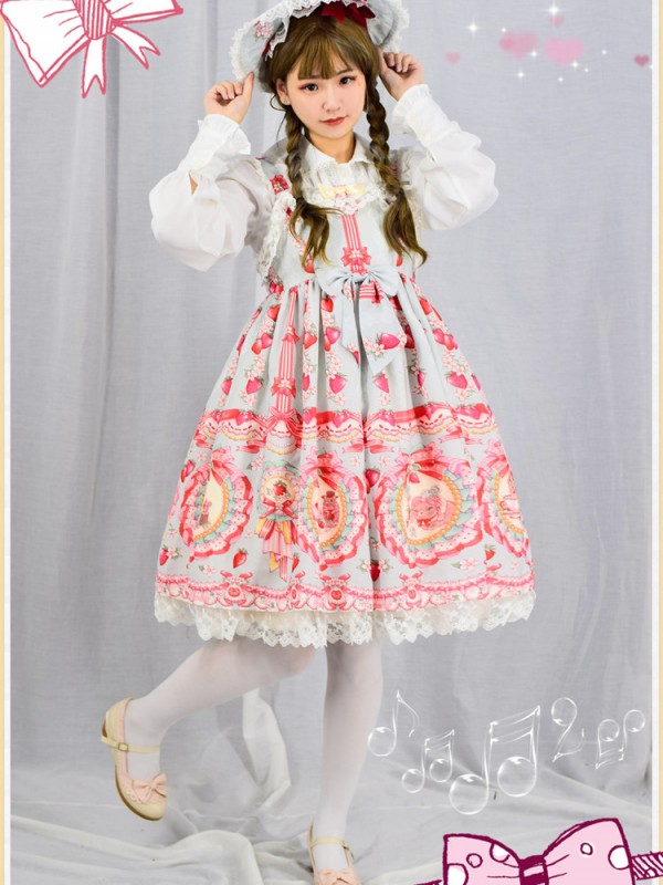 Strawberry Rabbit High-waisted Special Jumperskirt