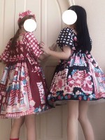 Strawberry Rabbit House sweet and cute short sleeved dress Strawberry Rabbit House sweet and cute short sleeved dress