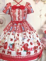 【Strawberry rabbit】~Lolita dress~Summer bubble sleeve