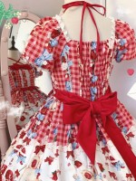 【Strawberry rabbit】~Lolita dress~Summer bubble sleeve