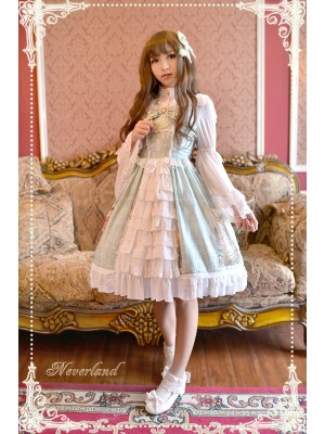 Sweet Summer Maidens Printed Ruffle Lolita Jumperskirt