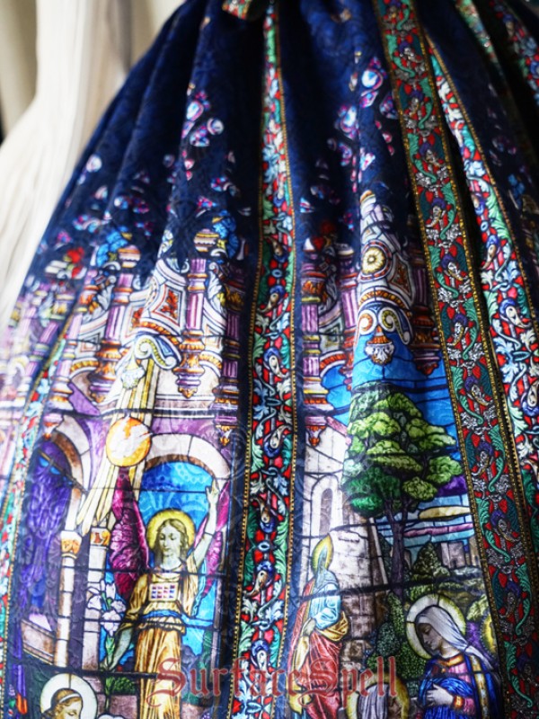 Surface Spell - Rosary High Waist Fishbone Skirt Surface Spell - Rosary High Waist Fishbone Skirt