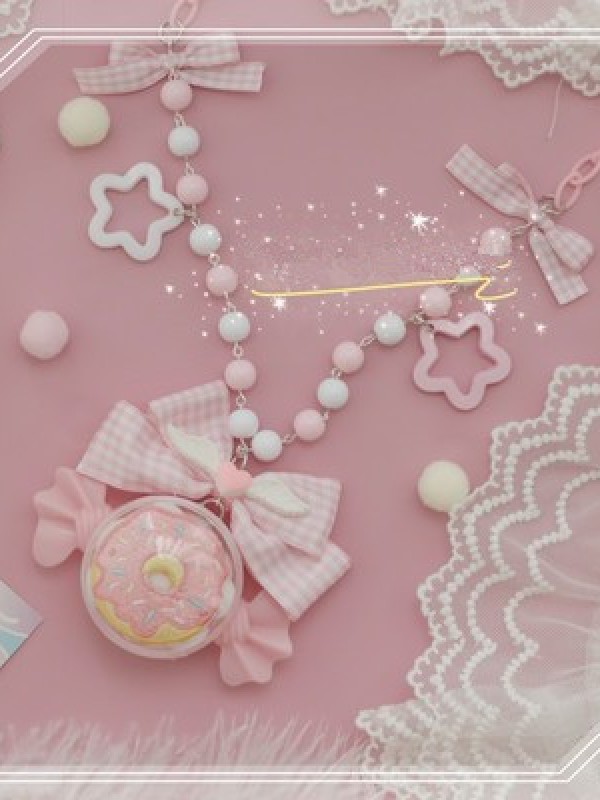 Sweet Candy Doughnut Shaped Necklace Sweet Candy Doughnut Shaped Necklace