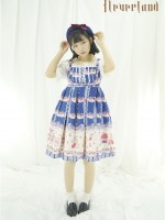 Sweet Cherry Deer Print Special Lolita Jumperskirt Sweet Cherry Deer Print Special Lolita Jumperskirt