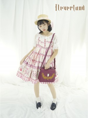 Sweet Cherry Deer Print Special Lolita Jumperskirt