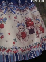 Sweet Cherry Deer Print Special Lolita Jumperskirt Sweet Cherry Deer Print Special Lolita Jumperskirt
