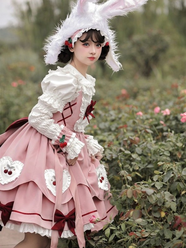 【Sweet Cherry】~Lolita~Jumperskirt  Autumn and winter