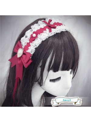 Sweet Lolita Red Lace Headband