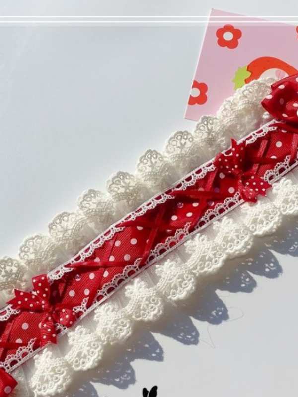Sweet Red Lace Hairband Sweet Red Lace Hairband