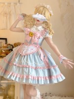 【Sweetheart maid】~Lolita Sweet Maid fashion style jumperskirt 【Sweetheart maid】~Lolita Sweet Maid fashion style jumperskirt