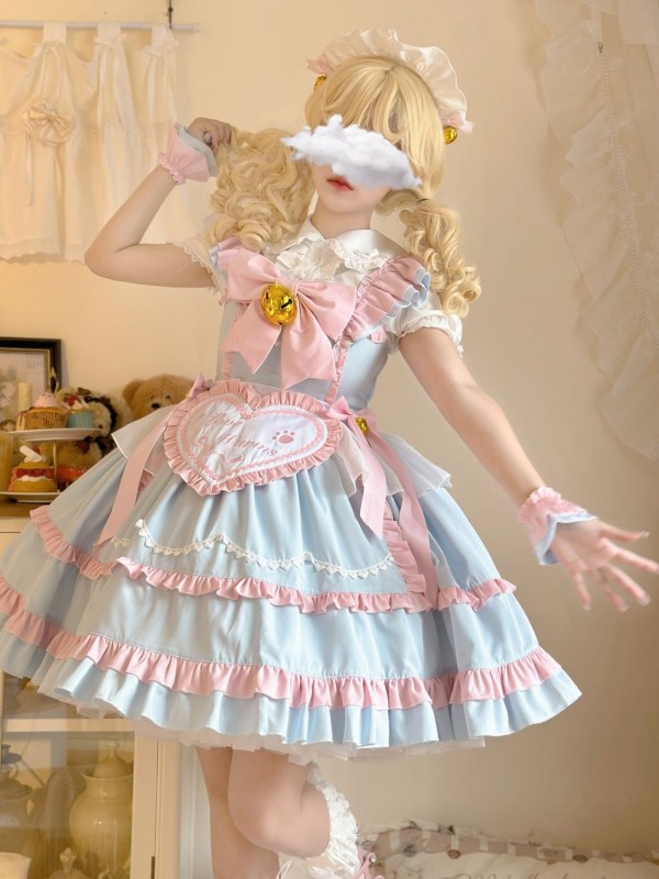 【Sweetheart maid】~Lolita Sweet Maid fashion style jumperskirt