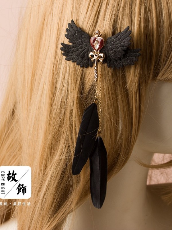 Magic Wand Dark Feather Hair Clip