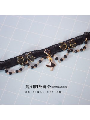 Dark Alice Pearl Chocker