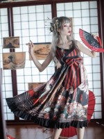 Takiyasha the Witch and the Skeleton Spectre Cross Collar Japanese Style Jumperskirt Takiyasha the Witch and the Skeleton Spectre Cross Collar Japanese Style Jumperskirt