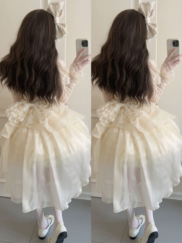 【Thousand layers of lace】~ Lolita cute jumperskirt 【Thousand layers of lace】~ Lolita cute jumperskirt
