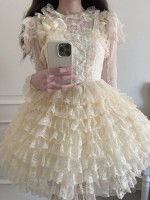 【Thousand layers of lace】~ Lolita cute jumperskirt 【Thousand layers of lace】~ Lolita cute jumperskirt