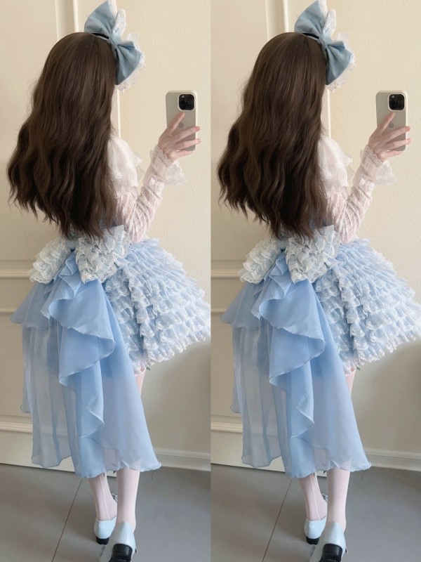 【Thousand layers of lace】~ Lolita cute jumperskirt 【Thousand layers of lace】~ Lolita cute jumperskirt