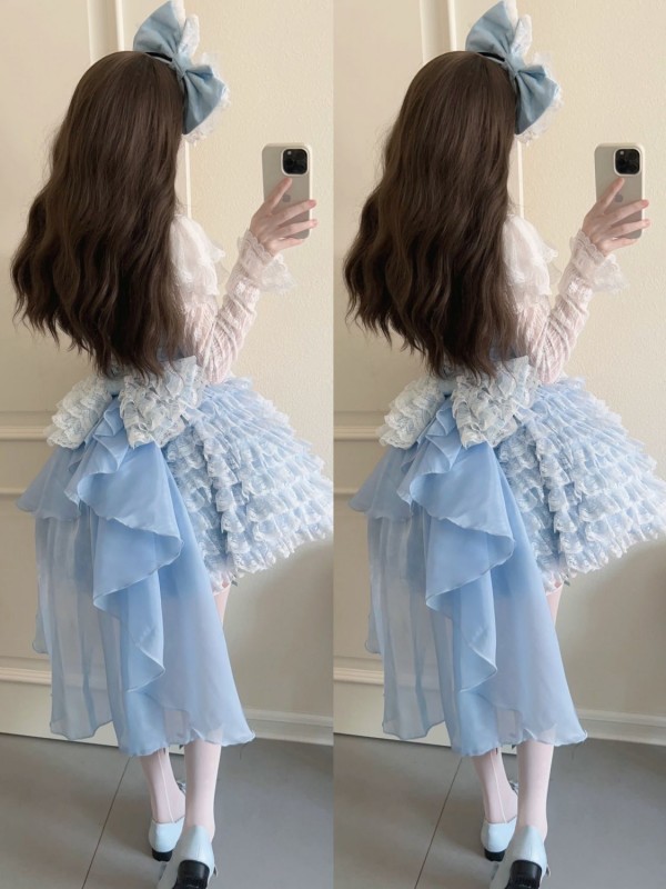 【Thousand layers of lace】~ Lolita cute jumperskirt