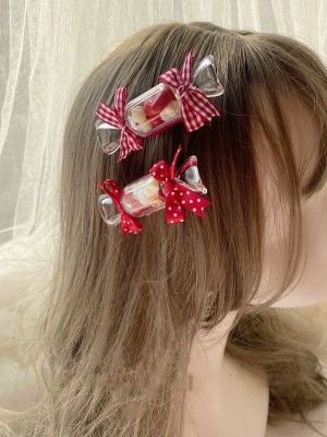 Translucent Candy Shape Hair Clips